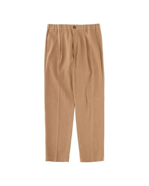 Herno Natural Belt-Loops Trousers for men