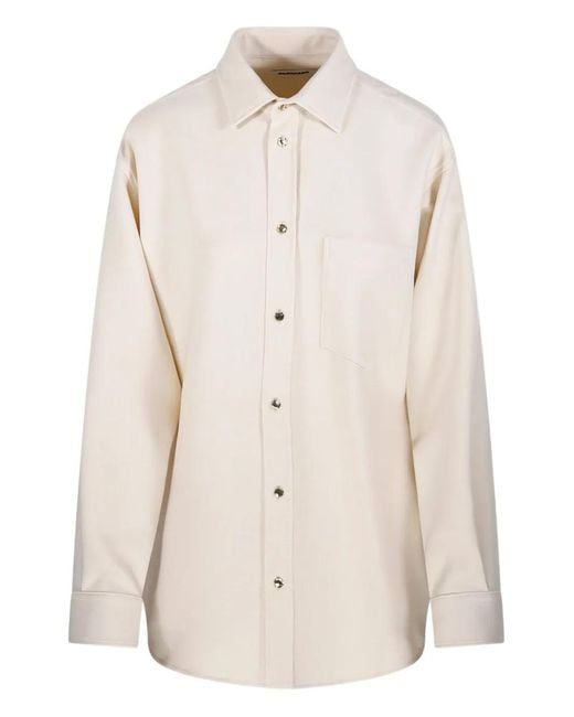 DARKPARK Natural Breast-Pocket Long-Sleeve Shirt