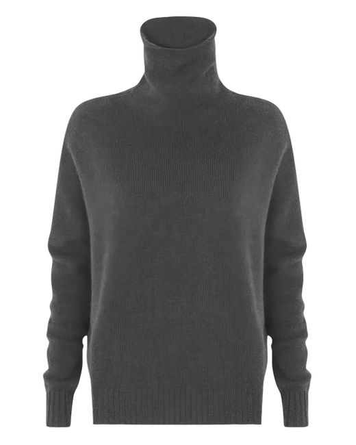 Kujten Gray Roll-Neck Sweater