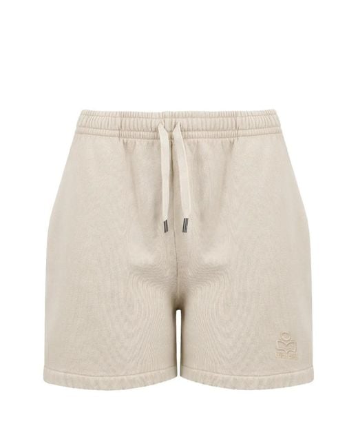 Isabel Marant White Short Miranae À Lien De Resserrage