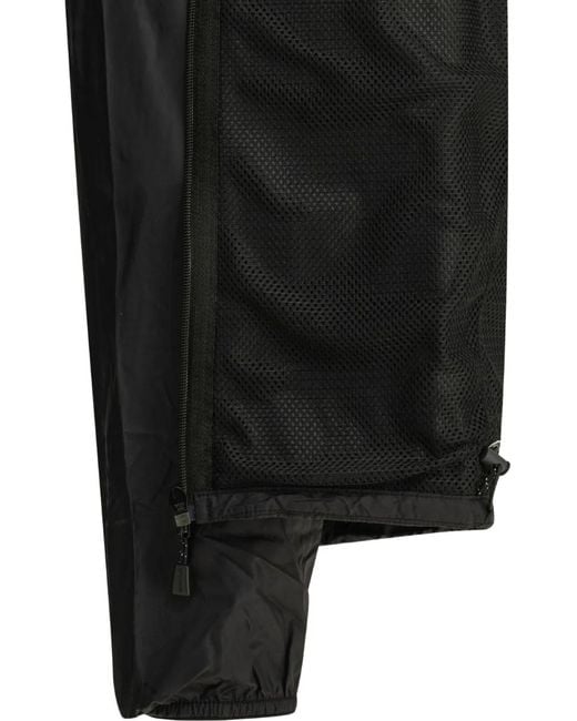Montbell Black Wind Blast Logo-Print Hooded Jacket for men