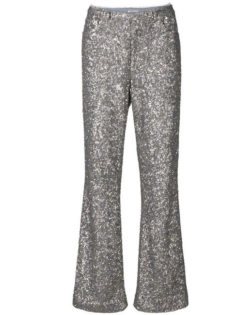 Pantalones Pistol con lentejuelas Zadig & Voltaire de color Gray