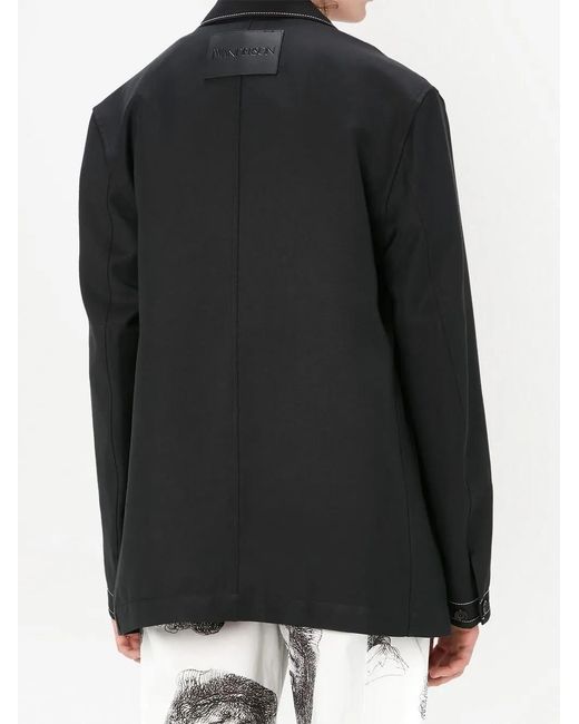 J.W. Anderson Black Reversible Single-Breasted Blazer