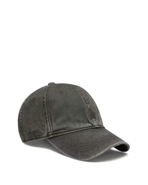 Golden Goose Deluxe Brand Gray Star-Embroidered Cotton Mini Moorfl Hat With Metal Adjuster