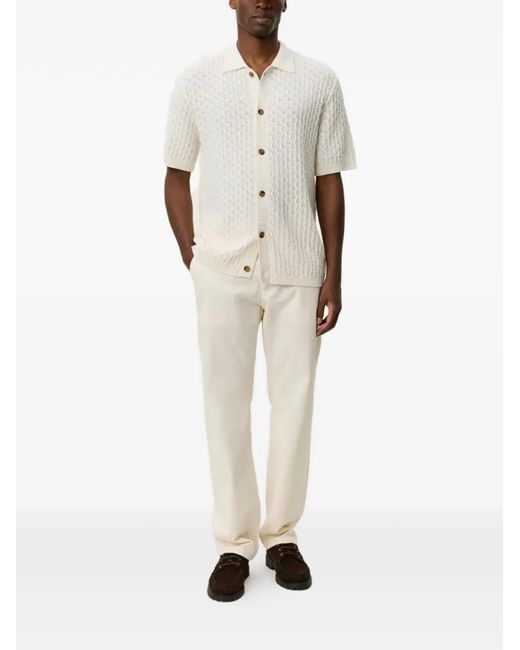 Les Deux White Button-Down Shirt for men