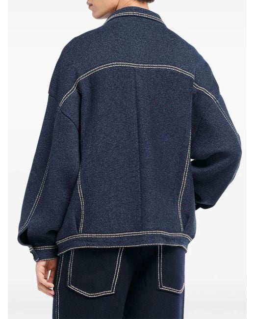 Barrie Blue Oversized Denim Jacket for men