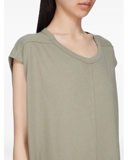 Rick Owens Natural Side-Split Sleeveless Maxi Dress