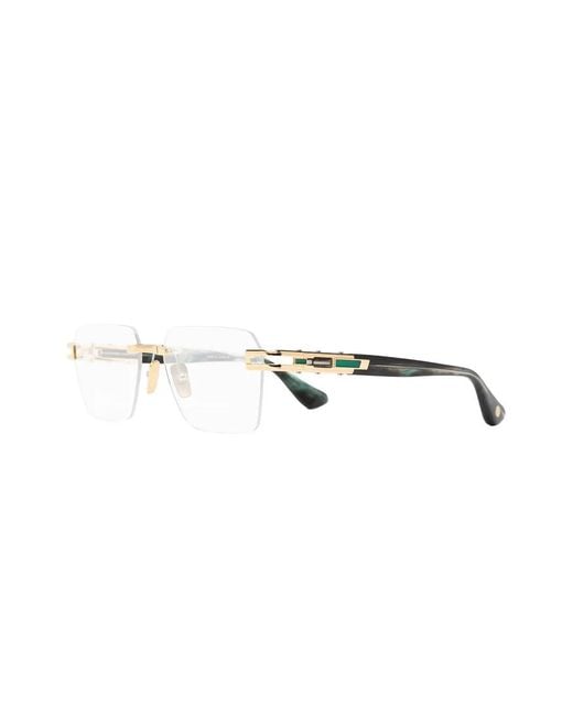 Dita Eyewear Black Rimless Square-Frame Glasses