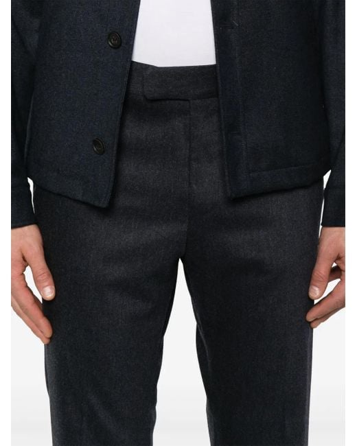 Corneliani Blue Straight-Leg Trousers for men