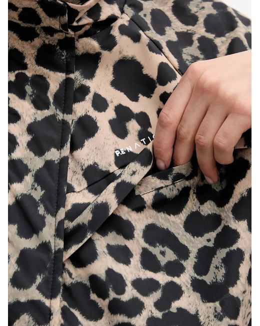 P.E Nation Black Leopard-Print Jacket