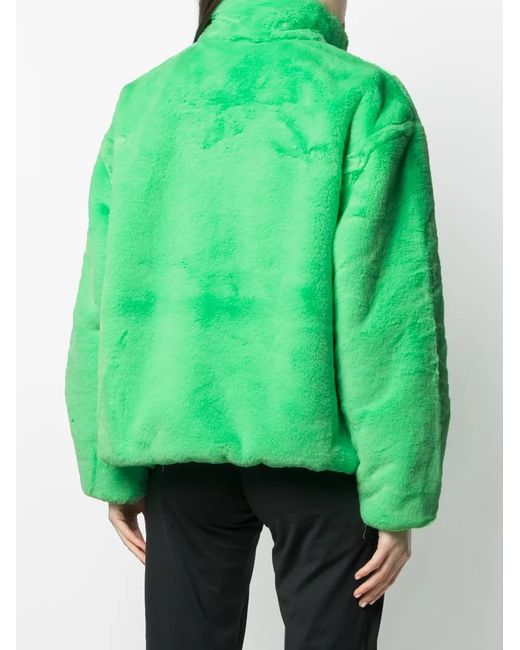 Nike Green Faux-Fur Jacket