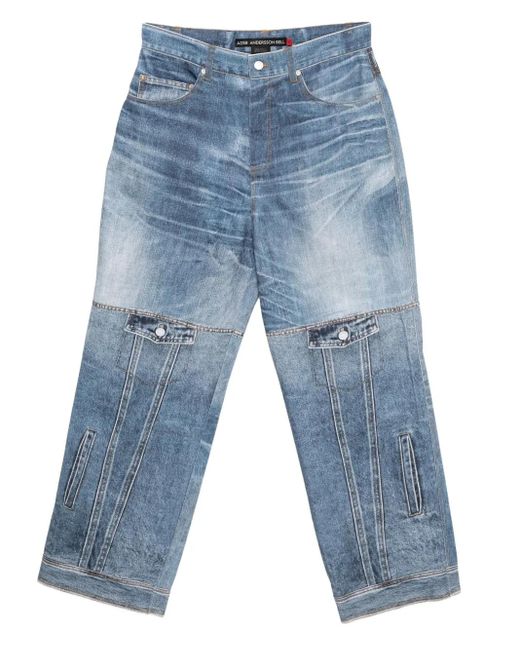 ANDERSSON BELL Blue Custom-Like Printed Denim