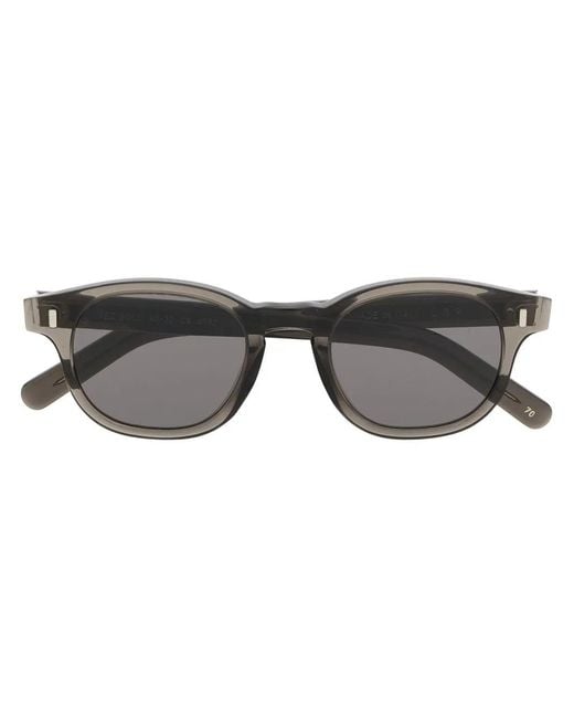 Lgr Gray Round-Frame Tinted Sunglasses