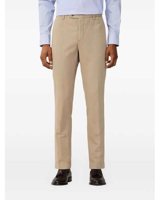 Hackett Natural Kensington Belt-Loop Trousers for men