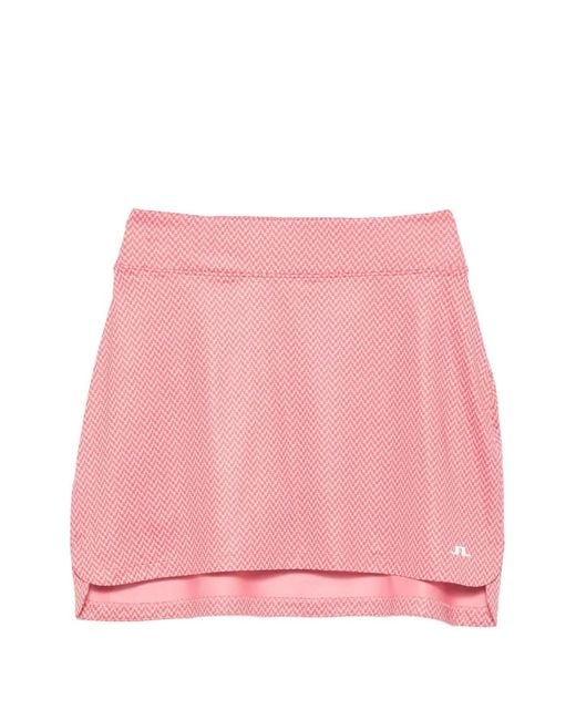 J.Lindeberg Pink Amy Print Mini Skirt