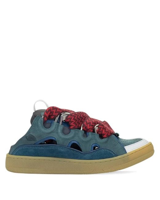 Lanvin Blue Curb "Anthracite" Sneakers for men