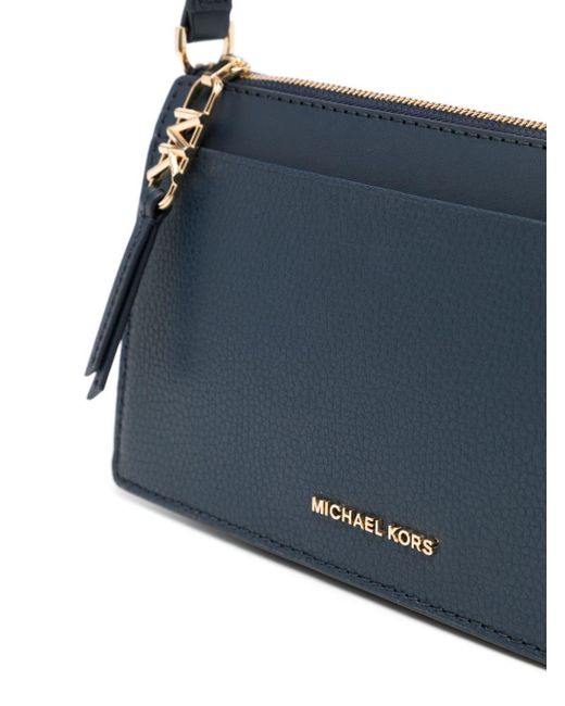 Michael Kors Blue Empire Leather Crossbody Bag