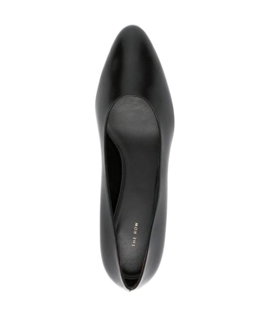 The Row Black Luisa 35mm Leather Pumps