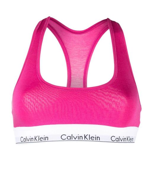 Calvin Klein レーサーバック ブラレット Pink