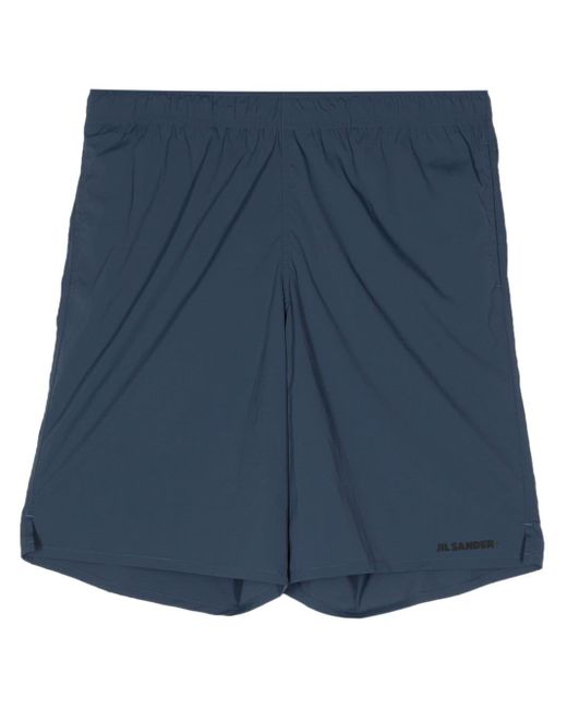 Jil Sander Blue Logo-print Swim Shorts for men