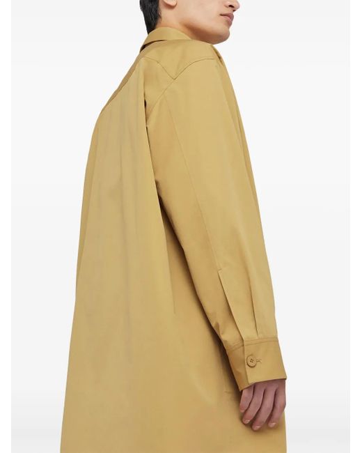 Jil Sander Yellow Knee-Length Coat for men