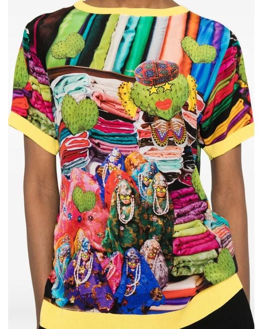 The Artistylist Gray Graphic-Print T-Shirt