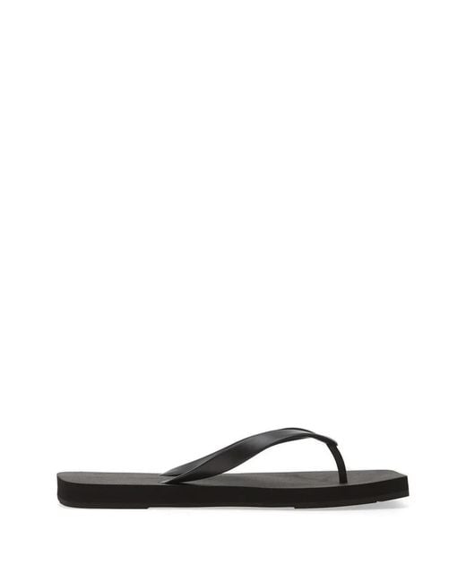 HELIOT EMIL Black Logo-Engraved Flip-Flops for men