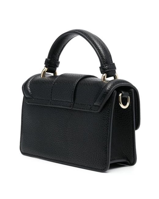 Versace Black Logo-buckle Tote Bag