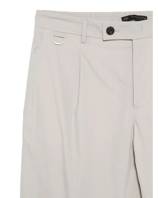 Low Brand White D-Ring Trousers for men
