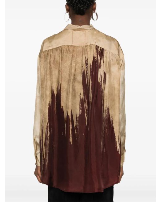 Uma Wang Tyesha Blouse in het Brown