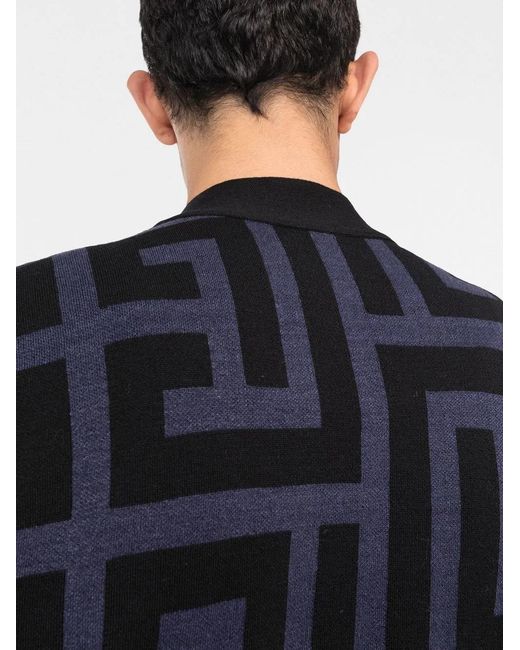 Balmain Blue Cardigans for men