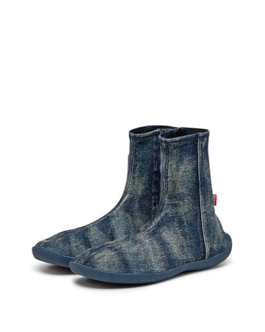 DIESEL Blue D-Shock Bt Sneakers for men