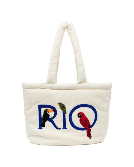 Farm Rio White Rio Tote Bag