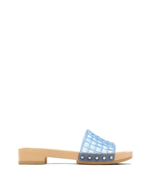 Vince Blue Barbara Jelly Studs Sandals