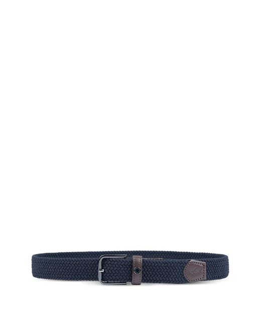 Paul & Shark Blue Ceinture À Design Tressé for men