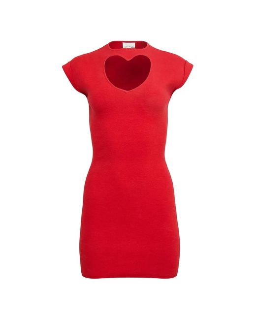 Fleur du Mal Women's Red Matchmaker Heart Cutout Dress