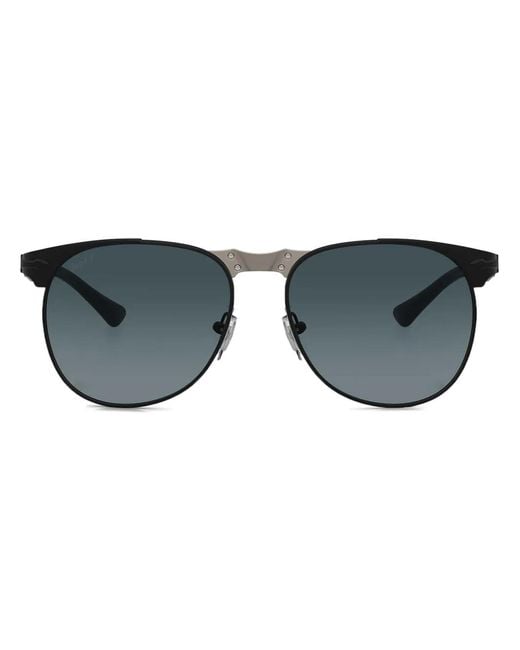 Persol Blue Geometric-Frame Sunglasses