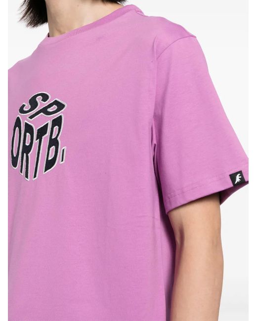 メンズ SPORT b. by agnès b. ロゴ Tシャツ Pink