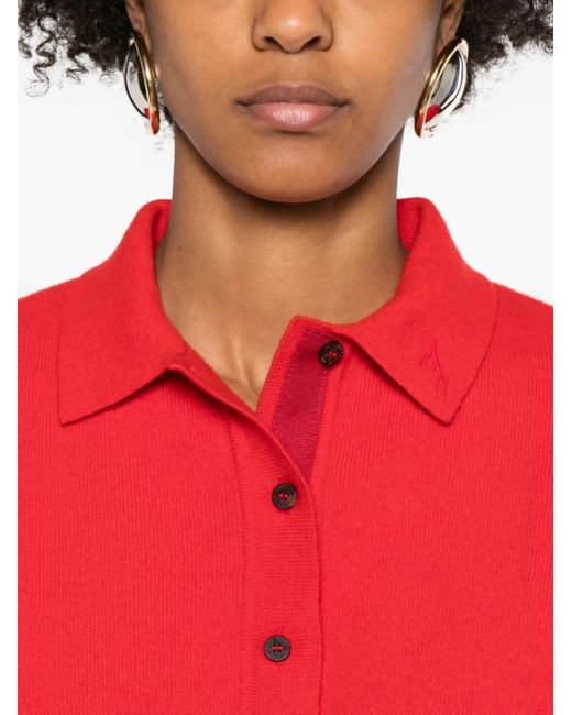 Jacquemus Red Polo-Neck Sweater