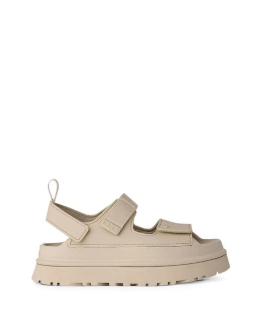 Ugg Natural Goldenglow Touch-Strap Sandals