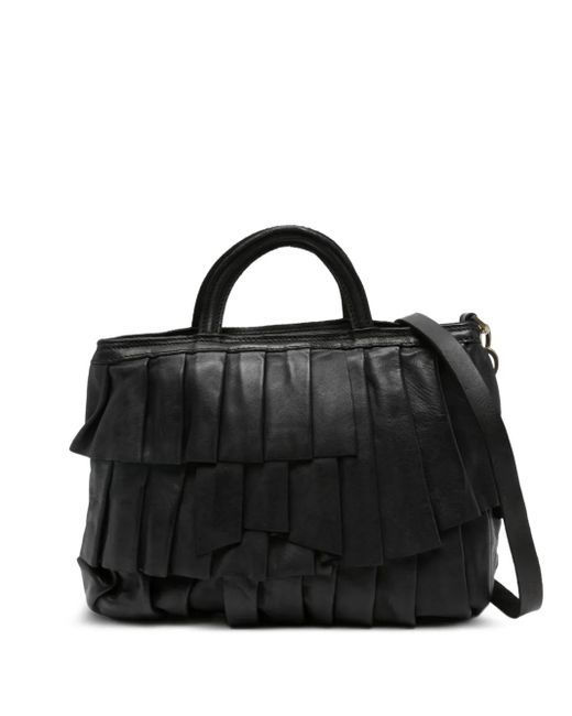 Caterina Lucchi Black Kleine Adele Satchel-Tasche mit Falten