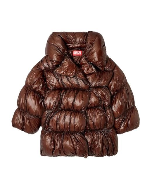 Cappotto Imbottito W-Inona di DIESEL in Brown