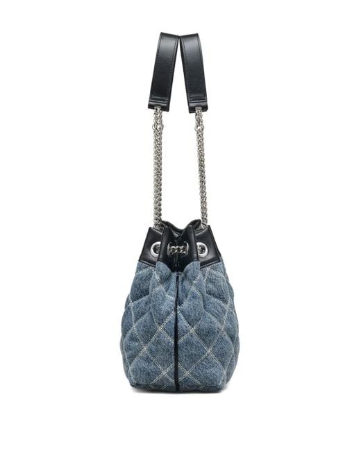 Marc Jacobs Blue Quilted Denim Shoulder Bag