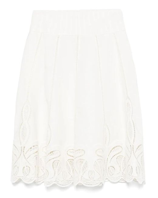Jonathan Simkhai エンブロイダリー スカート White
