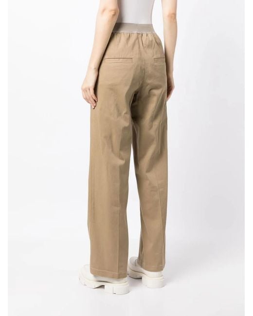 Fear Of God Natural Logo-Waistband Straight-Leg Trousers