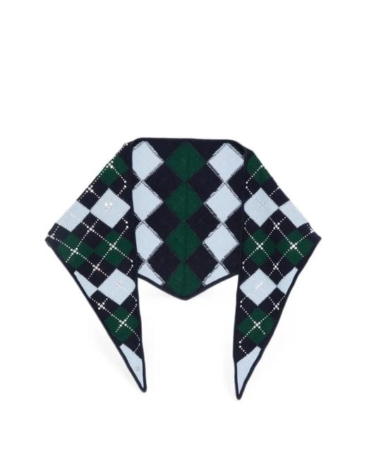 Maje Black Crystal-Embellished Scarf