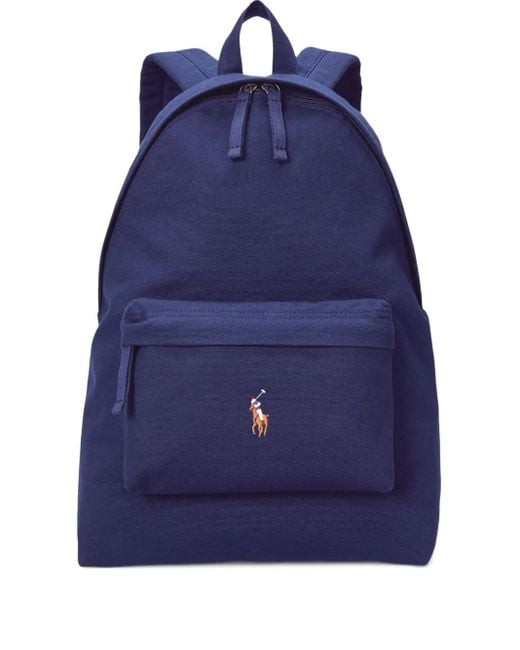Zaino Con Logo di Polo Ralph Lauren in Blue da Uomo
