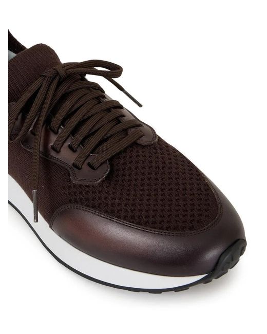 Magnanni Shoes Brown Stratus Ii Lyteknit Sneakers for men