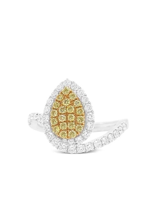 HYT Jewelry White And Diamond Ring