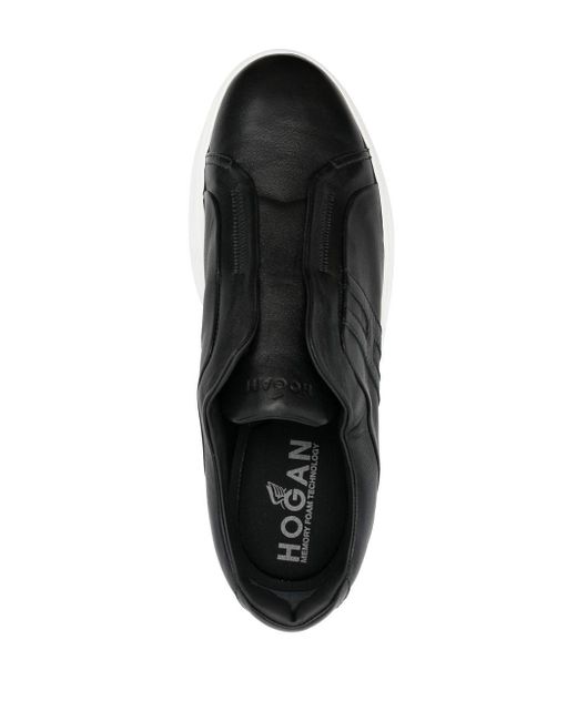 Hogan H580 Slip-on Sneakers in Black for Men | Lyst